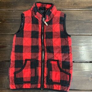 Girls plaid vest